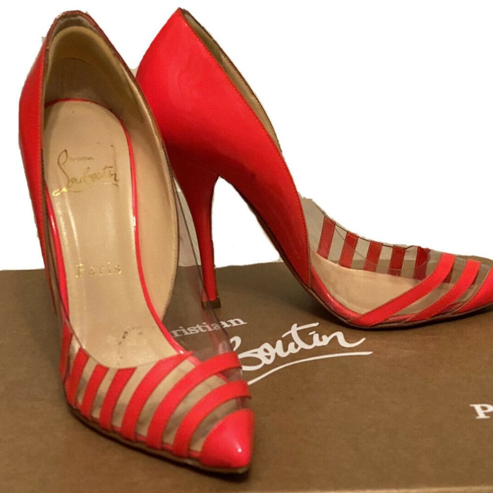 Christian Louboutin Pivichic 100 Rose Paris 34 5.5